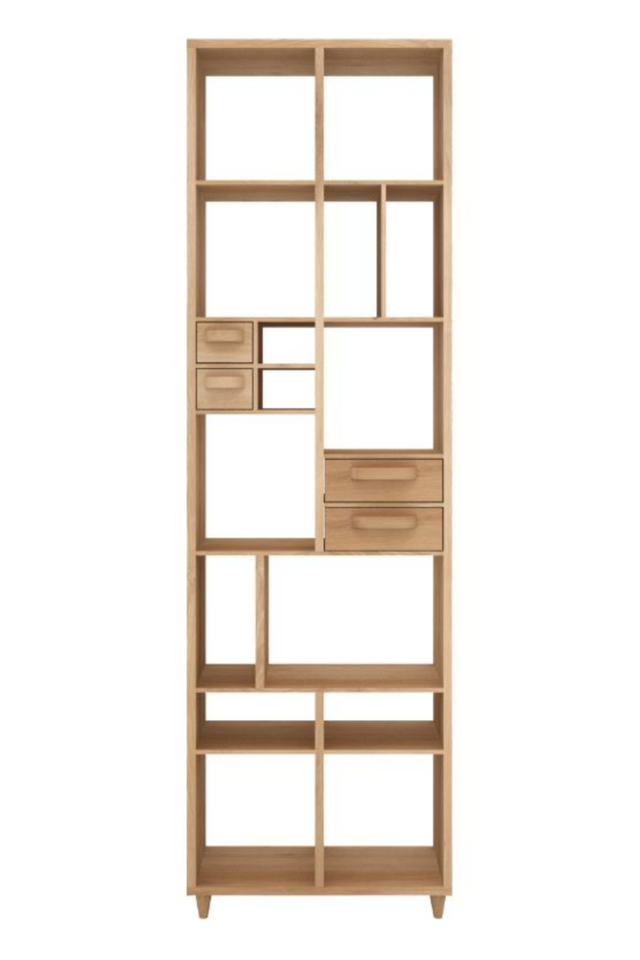 Oak Bookcase With Drawers | Ethnicraft Pirouette | Oroa.com