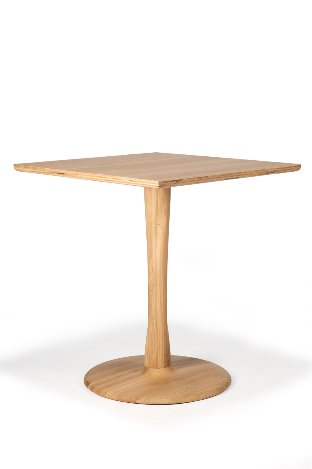 Square Pedestal Dining Table | Ethnicraft Torsion | OROA.COM