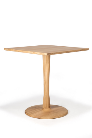 Square Pedestal Dining Table | Ethnicraft Torsion | OROA.COM