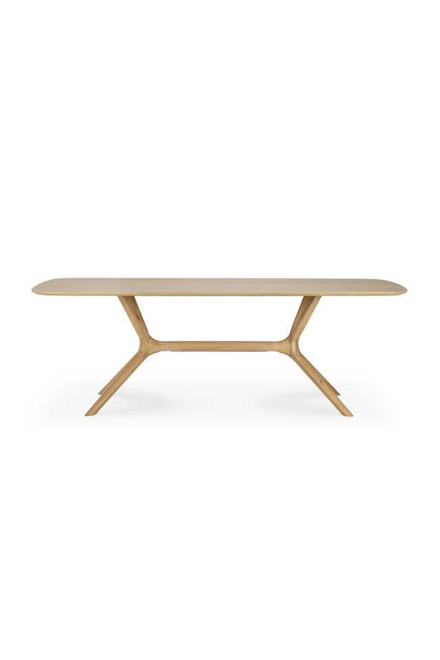 Cross Leg Oak Dining Table | Ethnicraft Oak | OROA.COM
