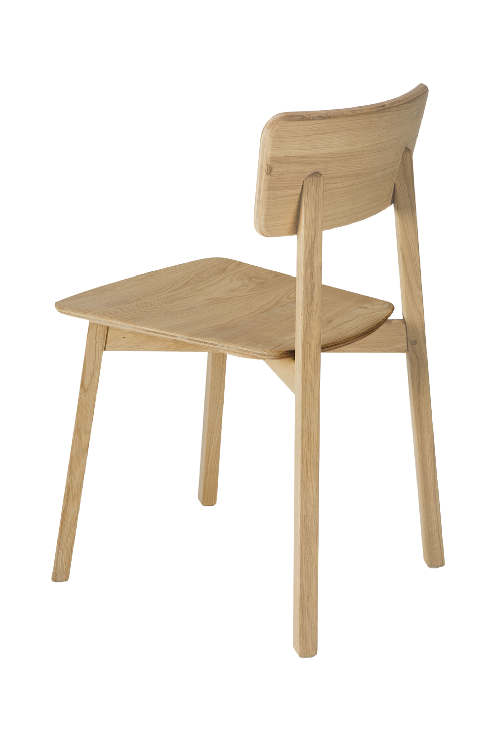 Varnished Oak Minimalist Dining Chair | Ethnicraft Casale | Oroa.com