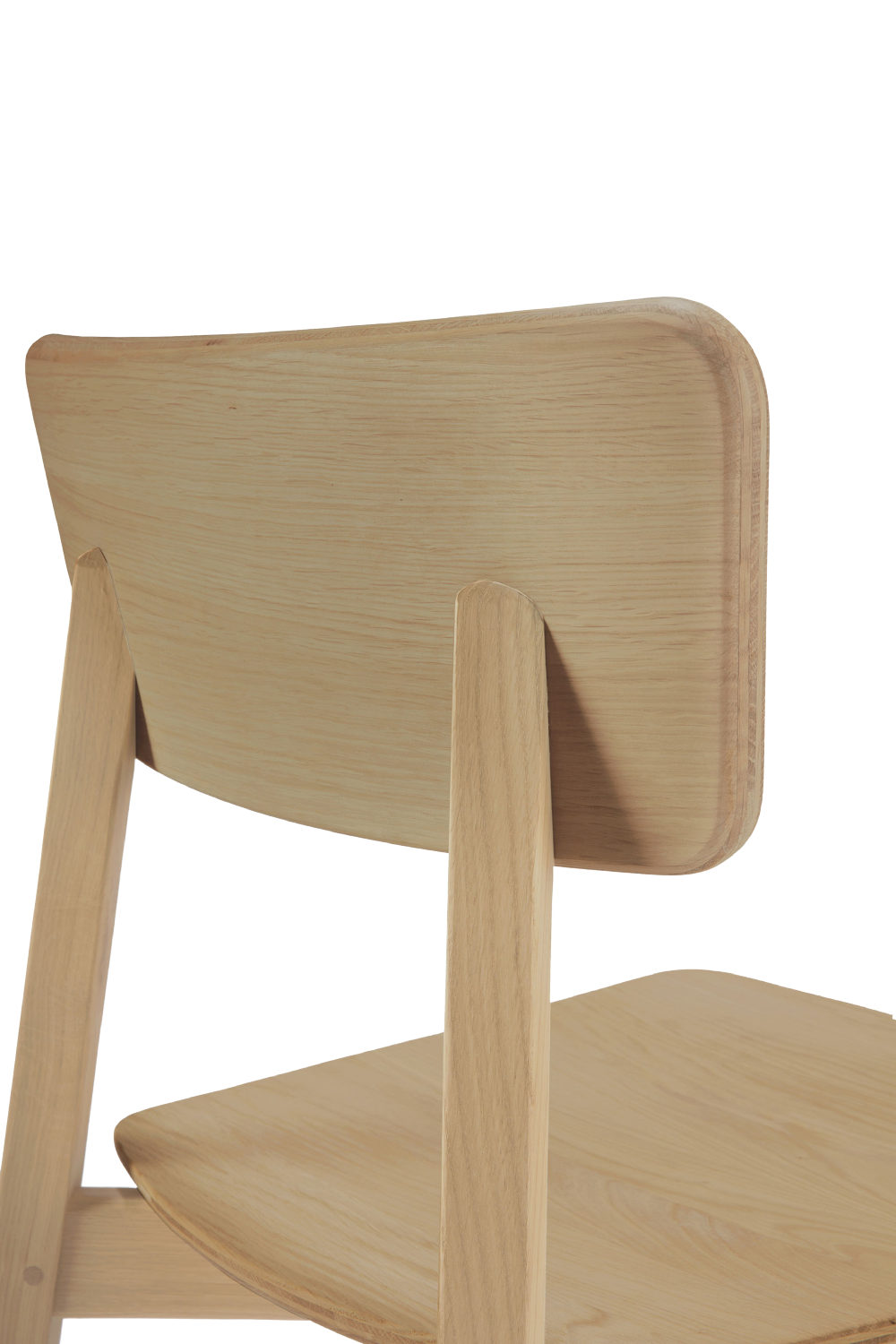 Varnished Oak Minimalist Dining Chair | Ethnicraft Casale | Oroa.com