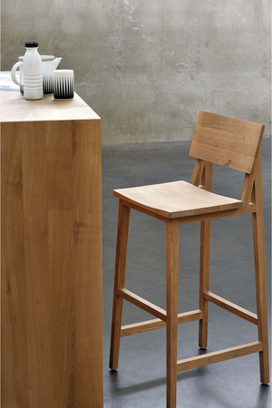 Oak Bar Stool | Ethnicraft N4 | Oroatrade.com