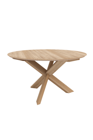 Round Oak Dining Table | Ethnicraft Circle | OROA TRADE