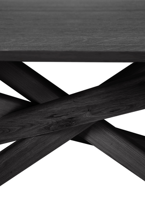 Rectangular Black Oak Dining Table | Ethnicraft Mikado | Oroa.com