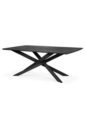 Rectangular Black Oak Dining Table | Ethnicraft Mikado | Oroa.com