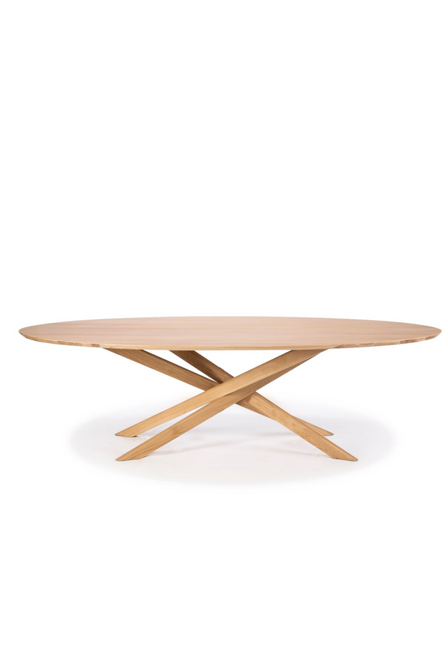 Oval Oak Dining Table | Ethnicraft Mikado | Oroa.com