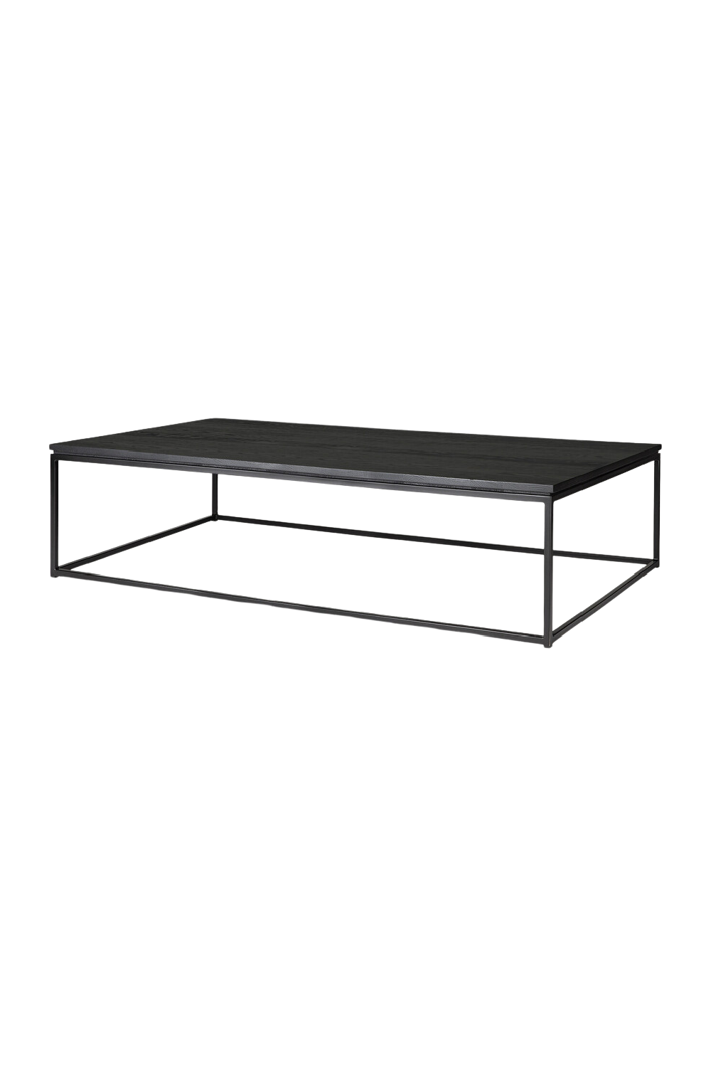 Black Metal Frame Coffee Table | Ethnicraft Thin | OROA.COM