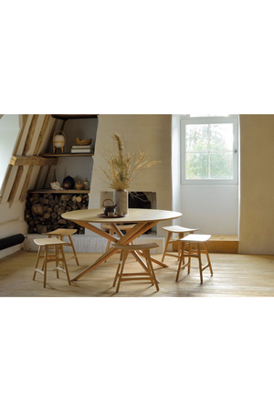 Round Dining Table | Ethnicraft Mikado | OROA