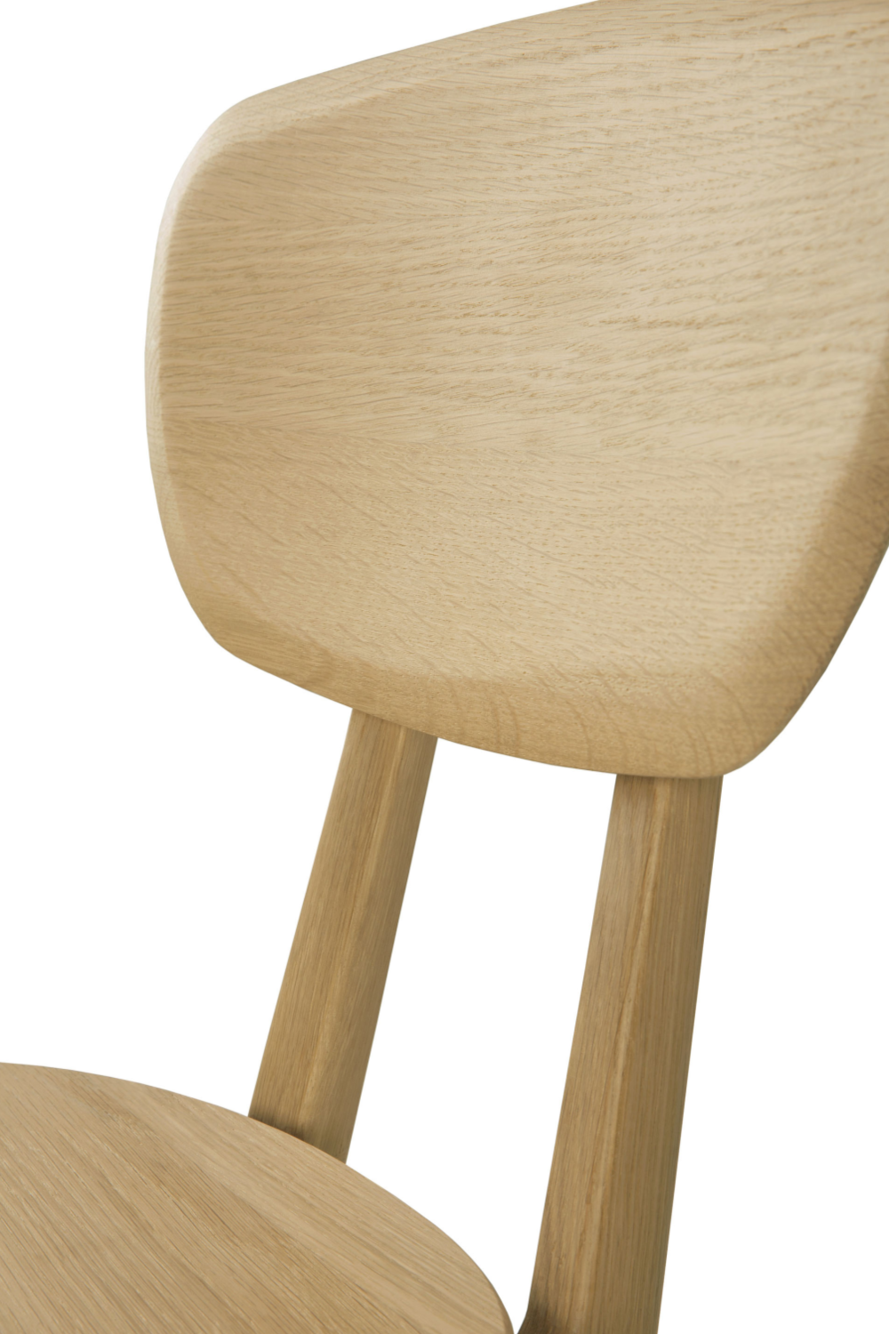 Oak Minimalistic Dining Chair | Ethnicraft Pebble | OROA.COM