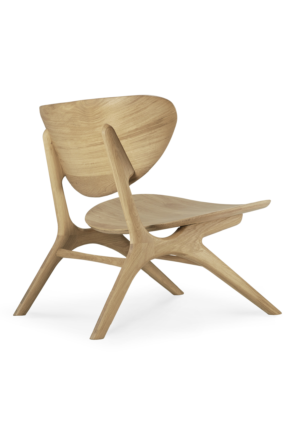 Oak Curved Lounge Chair | Ethnicraft Eye | Oroa.com