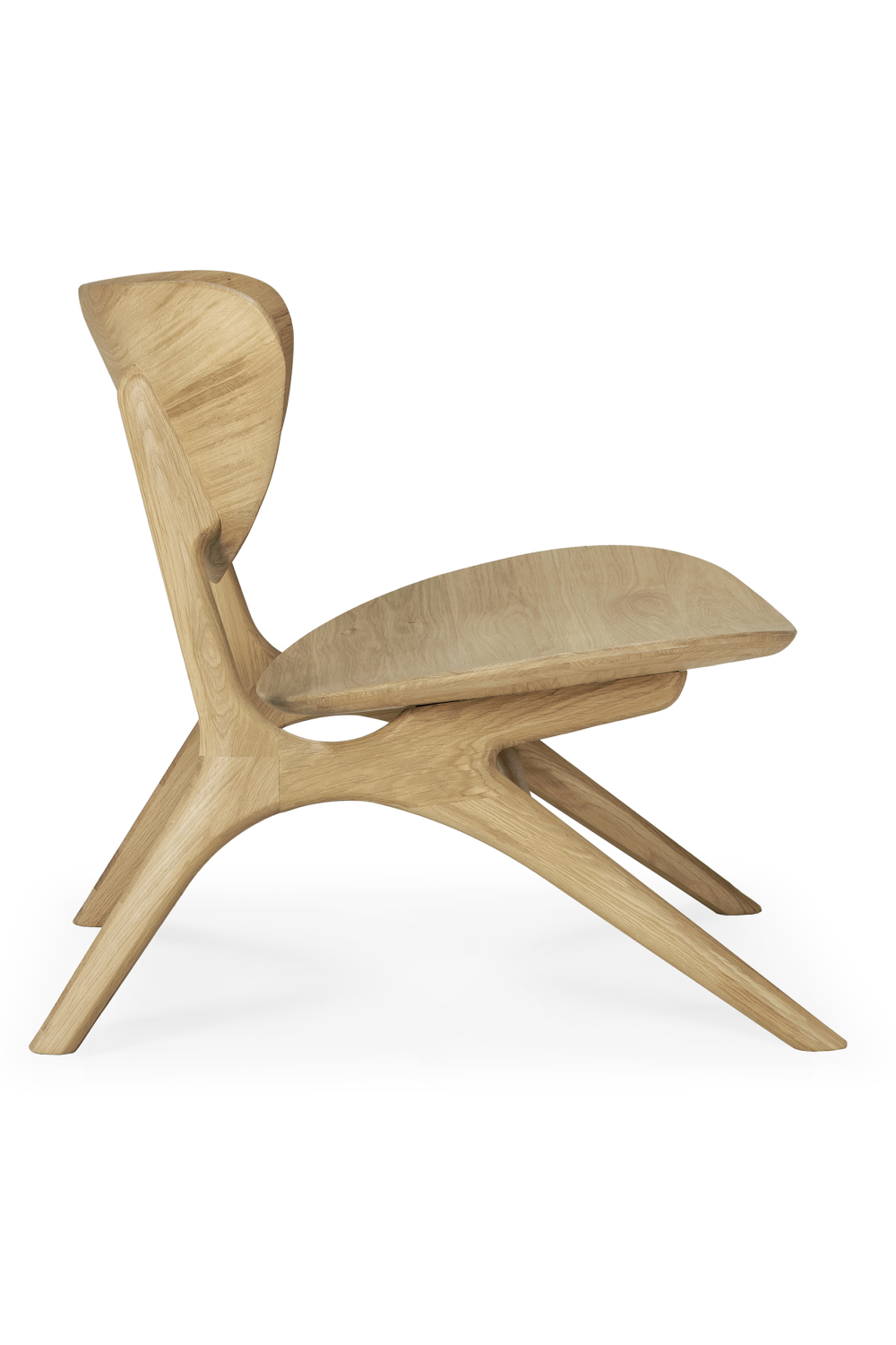 Oak Curved Lounge Chair | Ethnicraft Eye | Oroa.com