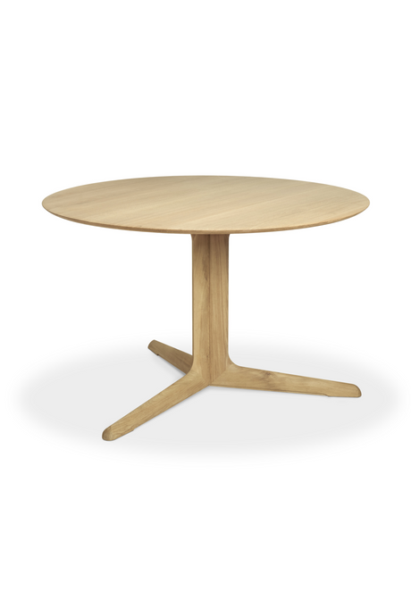 Round Oak Dining Table | Ethnicraft Corto | Oroa.com