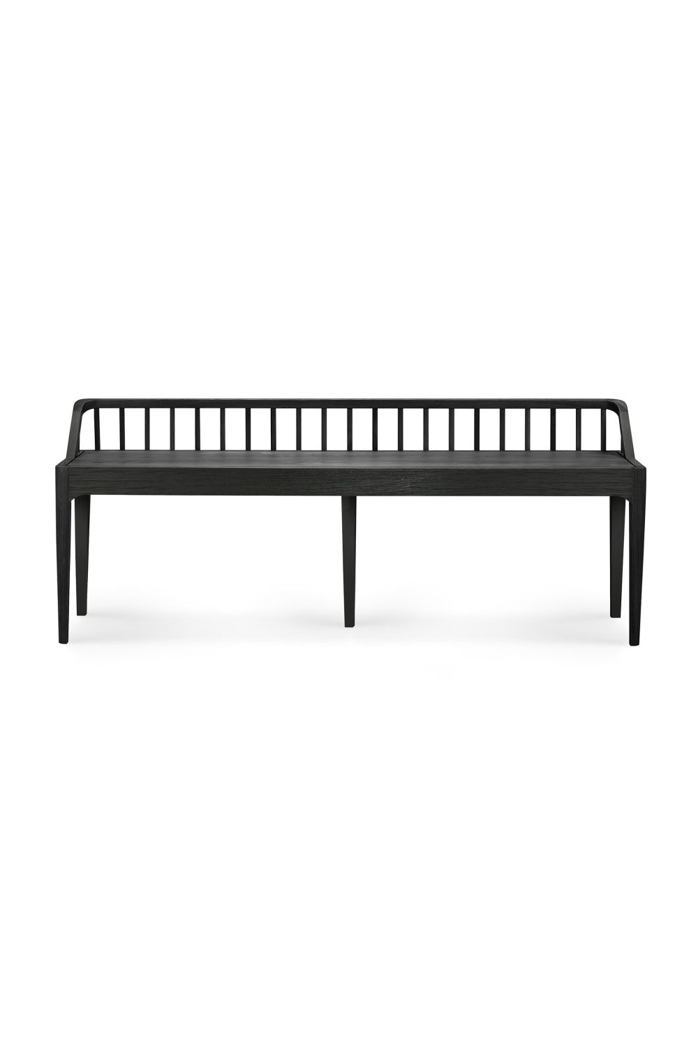 Modern Nordic Black Oak Bench | Ethnicraft Spindle | Oroa.com