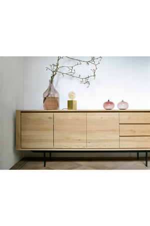 Oak Wood Sideboard with Legs | Ethnicraft Shadow | OROA TRADE
