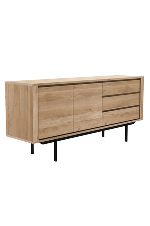 Oak Wood Sideboard with Legs | Ethnicraft Shadow | OROA TRADE