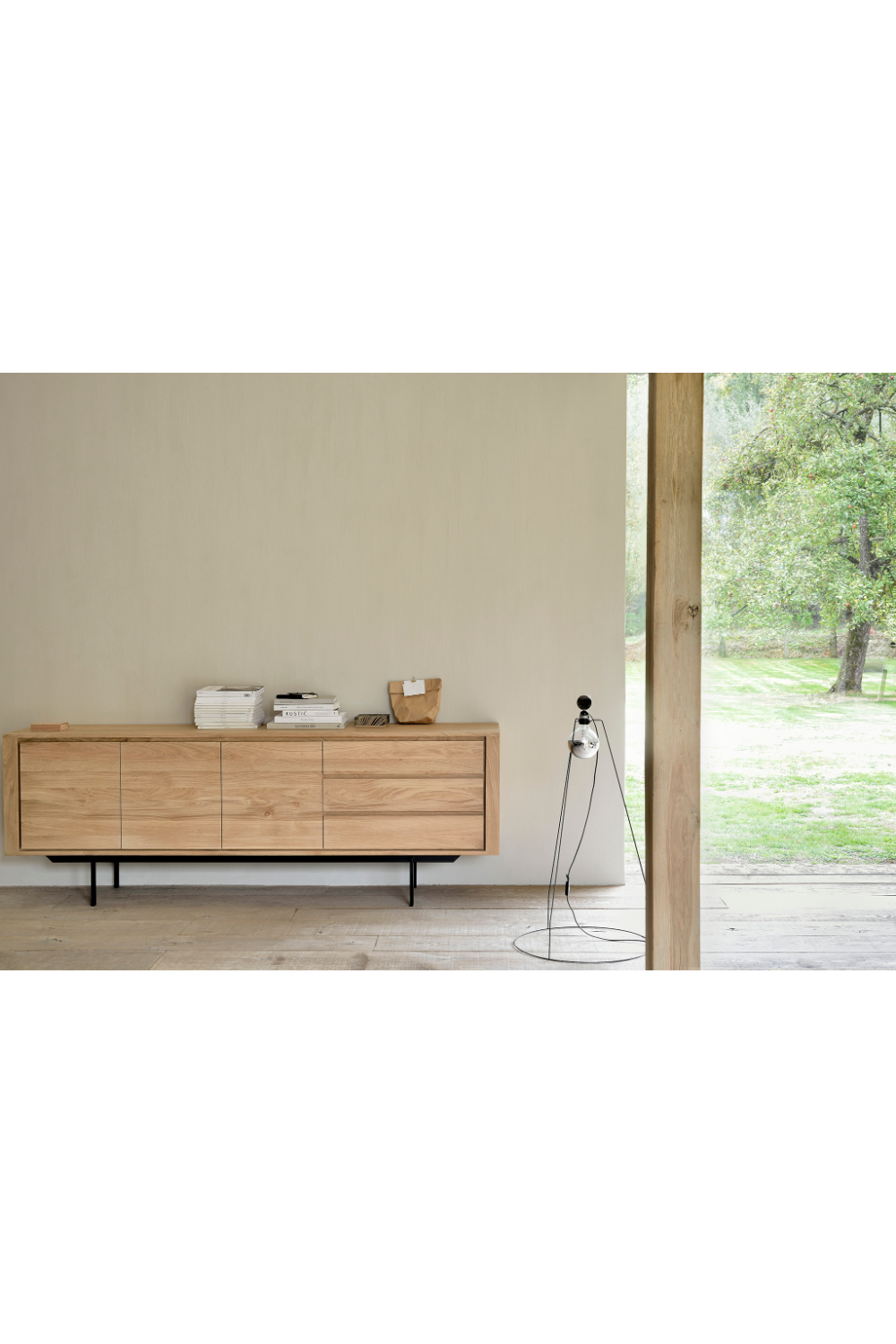 Oak Wood Sideboard with Legs | Ethnicraft Shadow | OROA TRADE