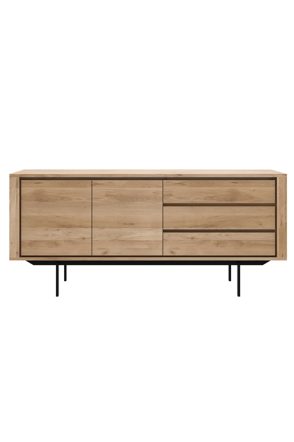 Oak Wood Sideboard with Legs | Ethnicraft Shadow | OROA TRADE