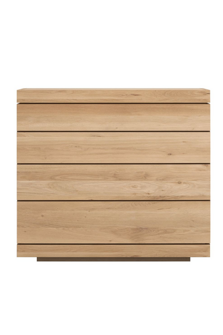 4-Drawer Oiled Oak Dresser | Ethnicraft Burger | OROA.com