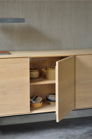 Modern Varnished Oak Sideboard | Ethnicraft Whitebird | Oroa.com