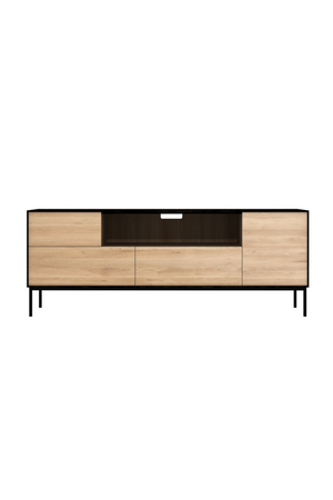 Varnished Oak Media Unit | Ethnicraft Blackbird | OROA.com