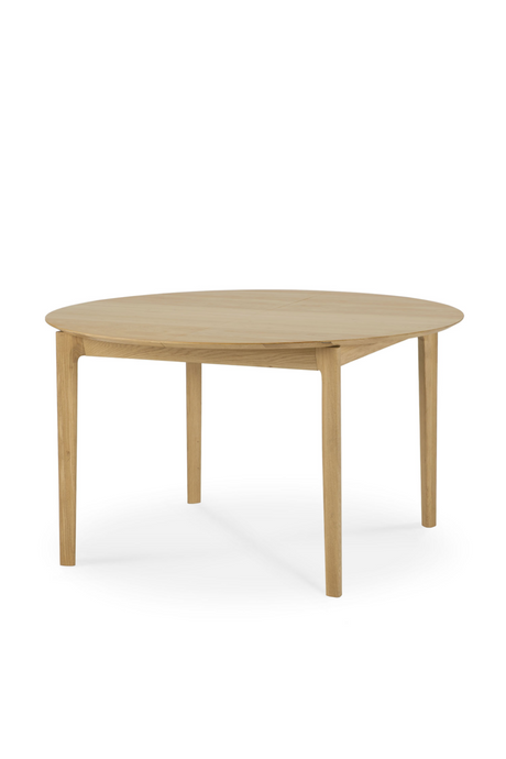 Oak Extendable Round Dining Table | Ethnicraft Bok | Oroa.com