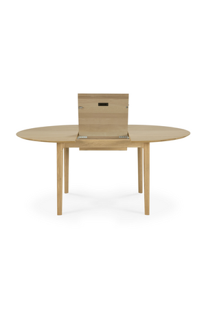 Oak Extendable Round Dining Table | Ethnicraft Bok | Oroa.com