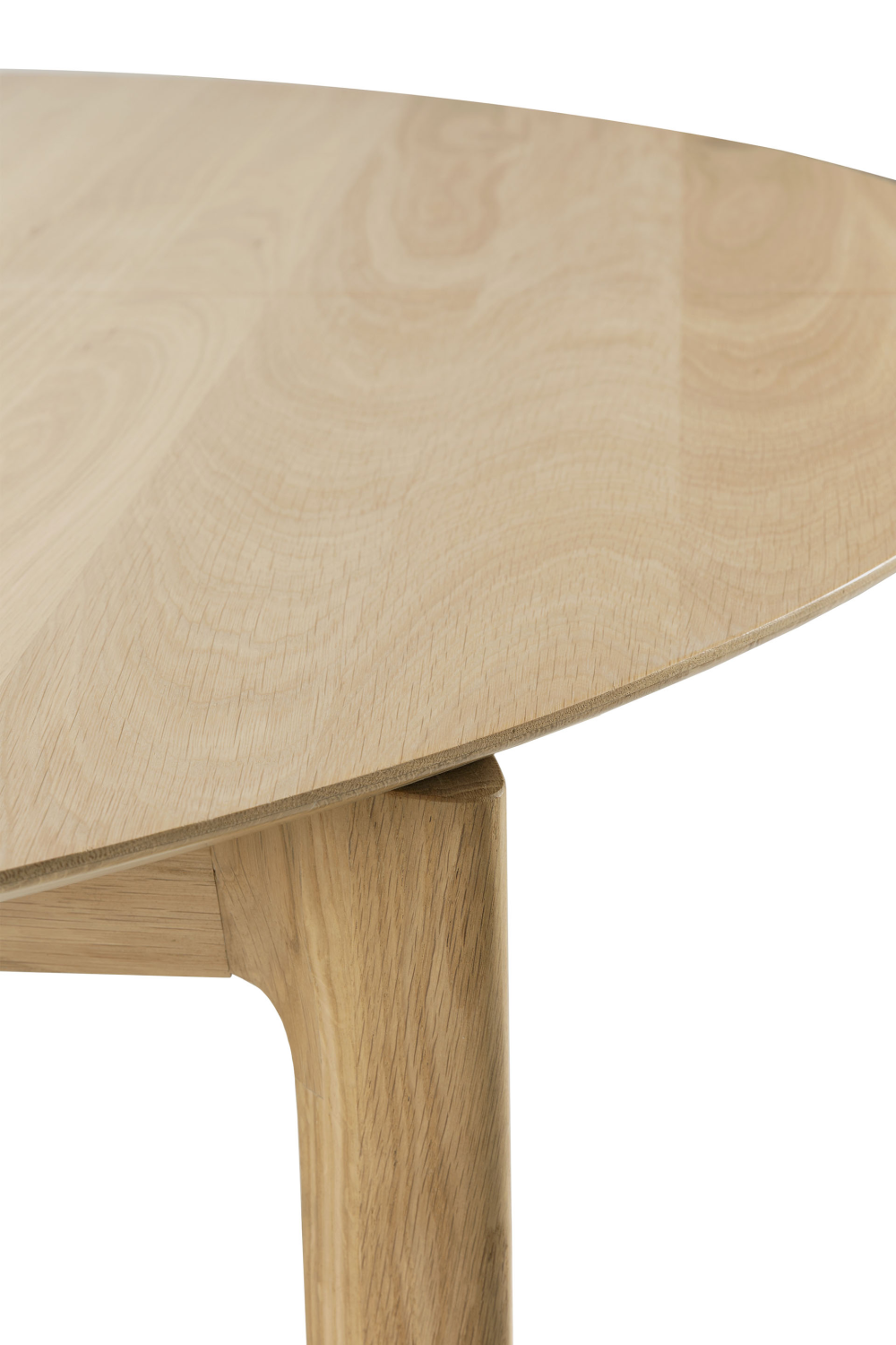 Oak Extendable Round Dining Table | Ethnicraft Bok | Oroa.com