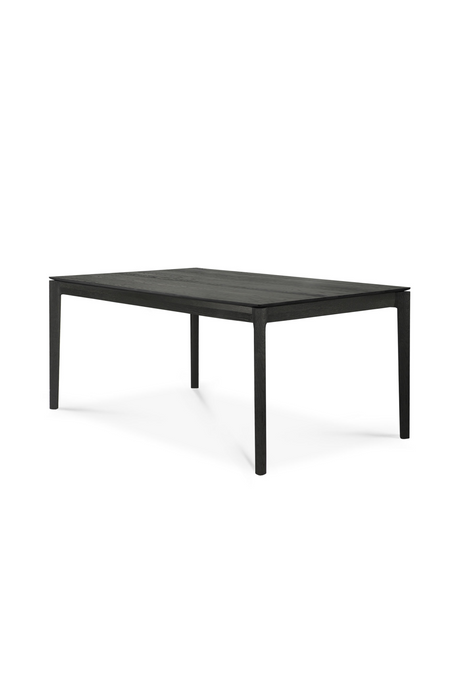 Extendable Black Oak Dining Table | Ethnicraft Bok | Oroa.com