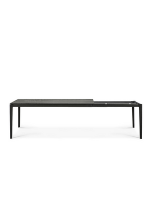 Extendable Black Oak Dining Table | Ethnicraft Bok | Oroa.com
