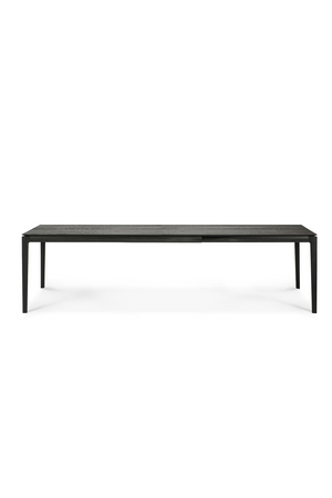 Extendable Black Oak Dining Table | Ethnicraft Bok | Oroa.com