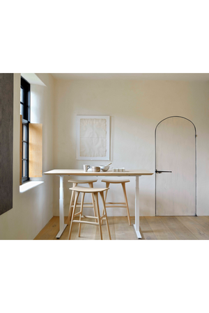 Oak Adjustable Desk L | Ethnicraft Bok | Oroa.com