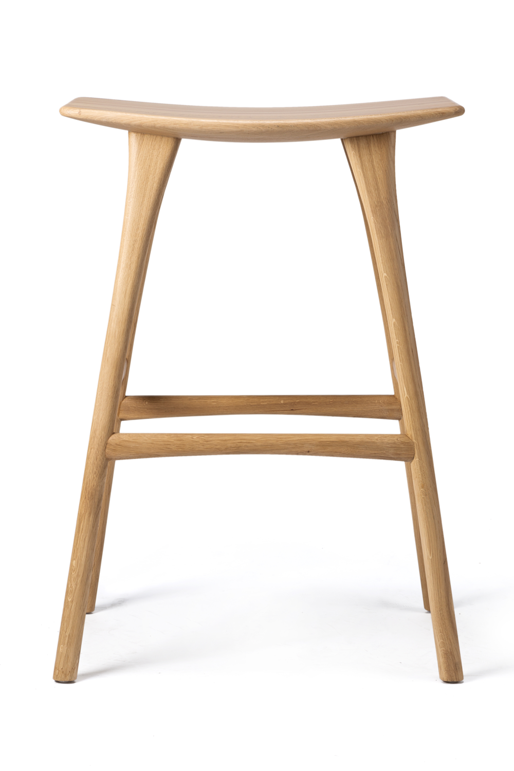 Wooden Backless Barstool | Ethnicraft Osso | Oroa.com