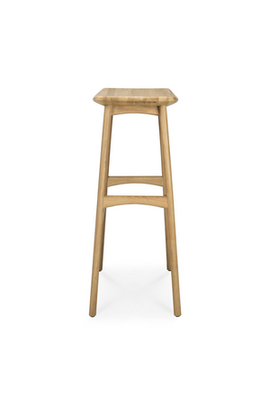 Wooden Backless Barstool | Ethnicraft Osso | Oroa.com