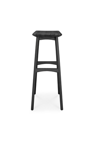 Wooden Backless Barstool | Ethnicraft Osso | Oroa.com