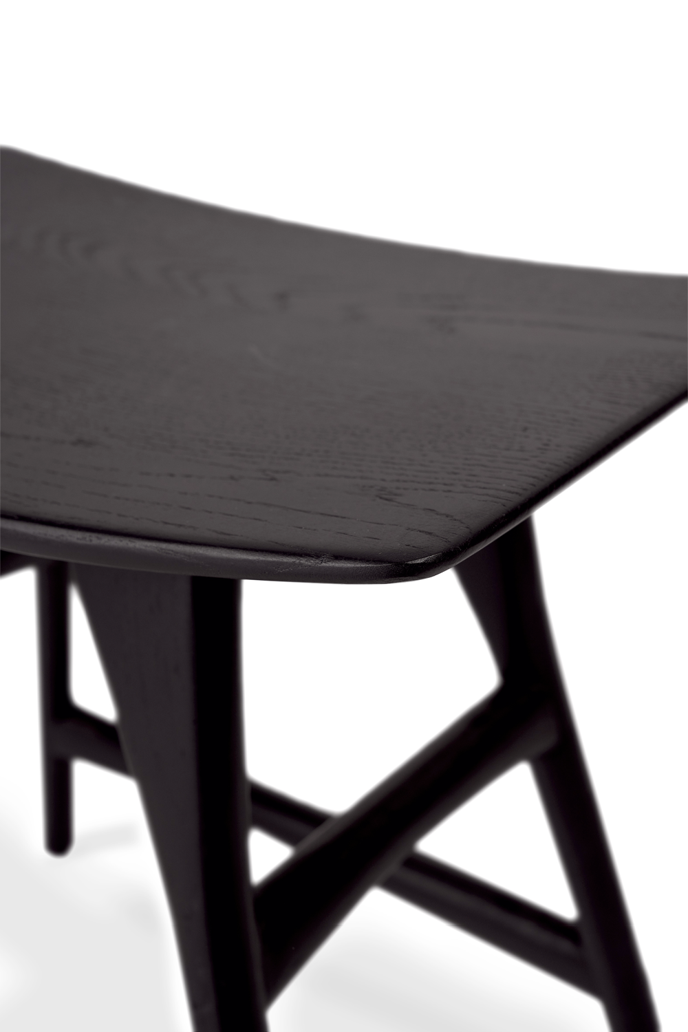 Black Oak Accent Stool | Ethnicraft Osso | Oroa.com