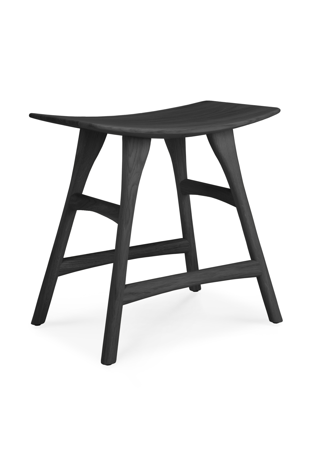 Black Oak Accent Stool | Ethnicraft Osso | Oroa.com