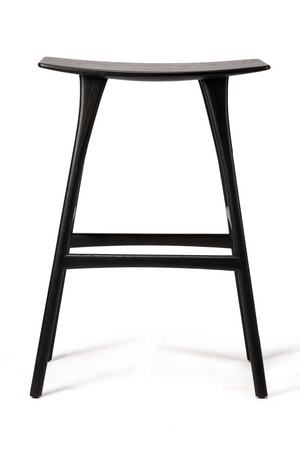 Wooden Backless Barstool | Ethnicraft Osso | Oroa.com