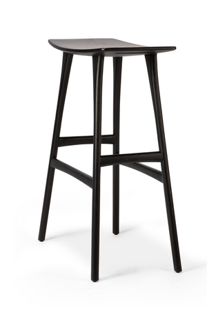 Wooden Backless Barstool | Ethnicraft Osso | Oroa.com