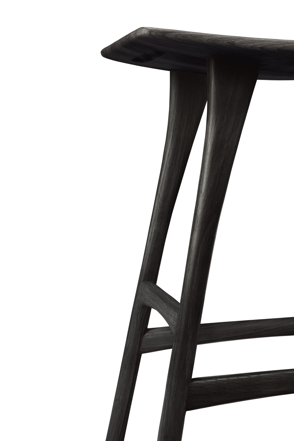 Classic Black Oak Counter Stool | Ethnicraft Osso | Oroa.com