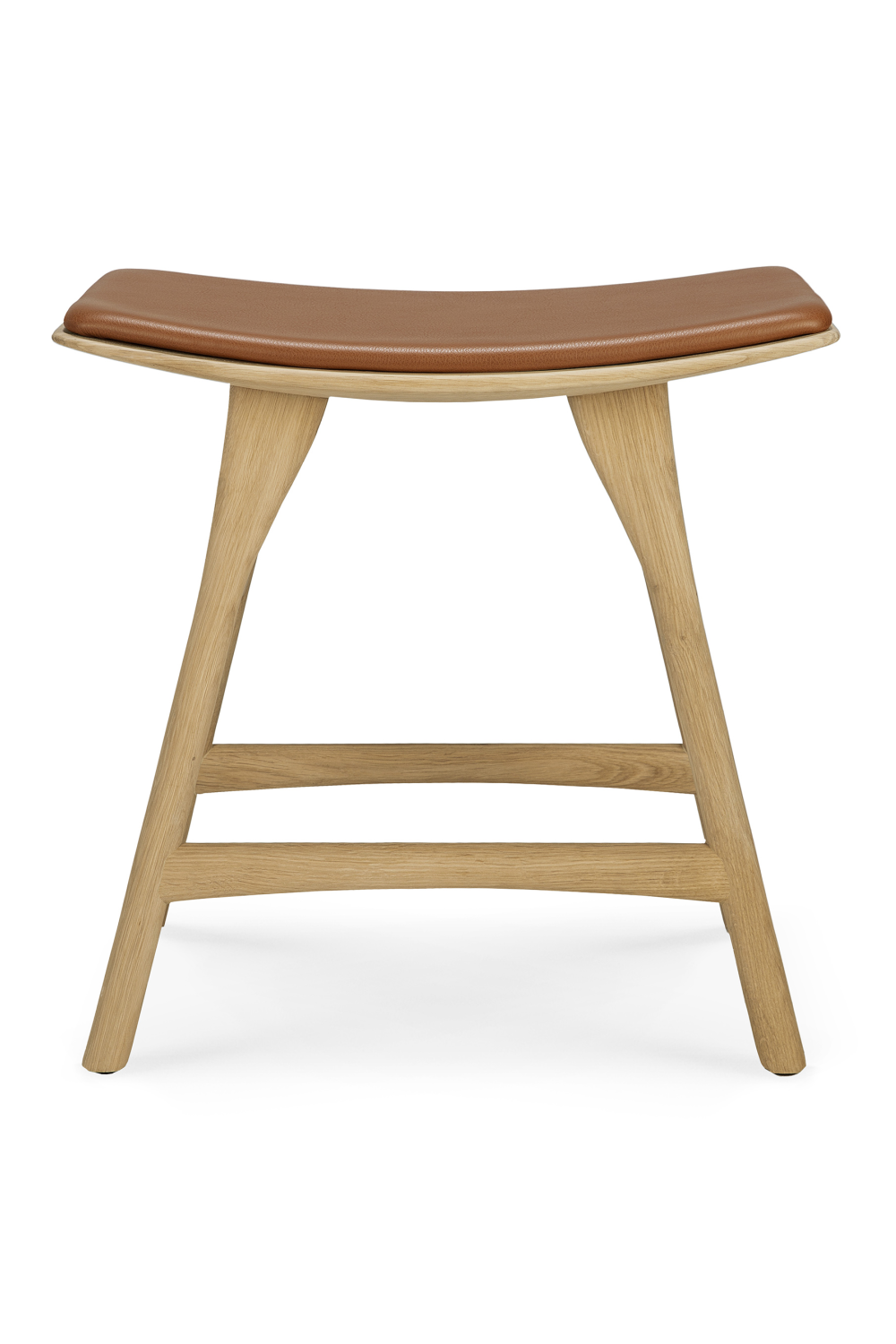 Upholstered Oak Dining Stool | Ethnicraft Osso | Oroa.com