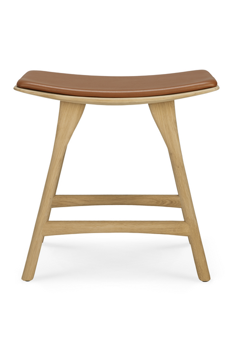 Upholstered Oak Dining Stool | Ethnicraft Osso | Oroa.com