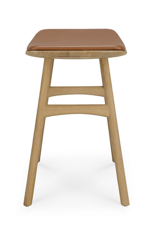 Upholstered Oak Dining Stool | Ethnicraft Osso | Oroa.com