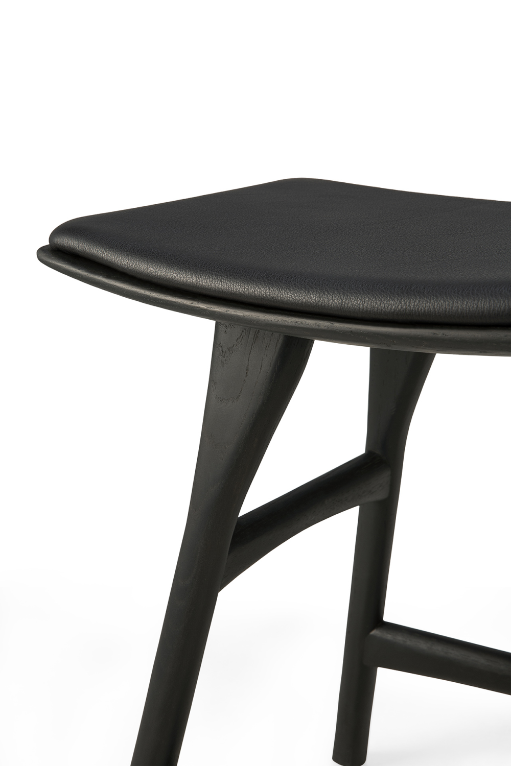 Black Oak Accent Stool | Ethnicraft Osso | Oroa.com