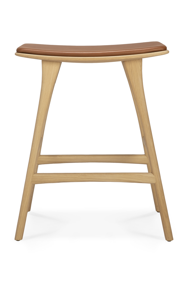Modern Upholstered Oak Counter Stool | Ethnicraft Osso | Oroa.com