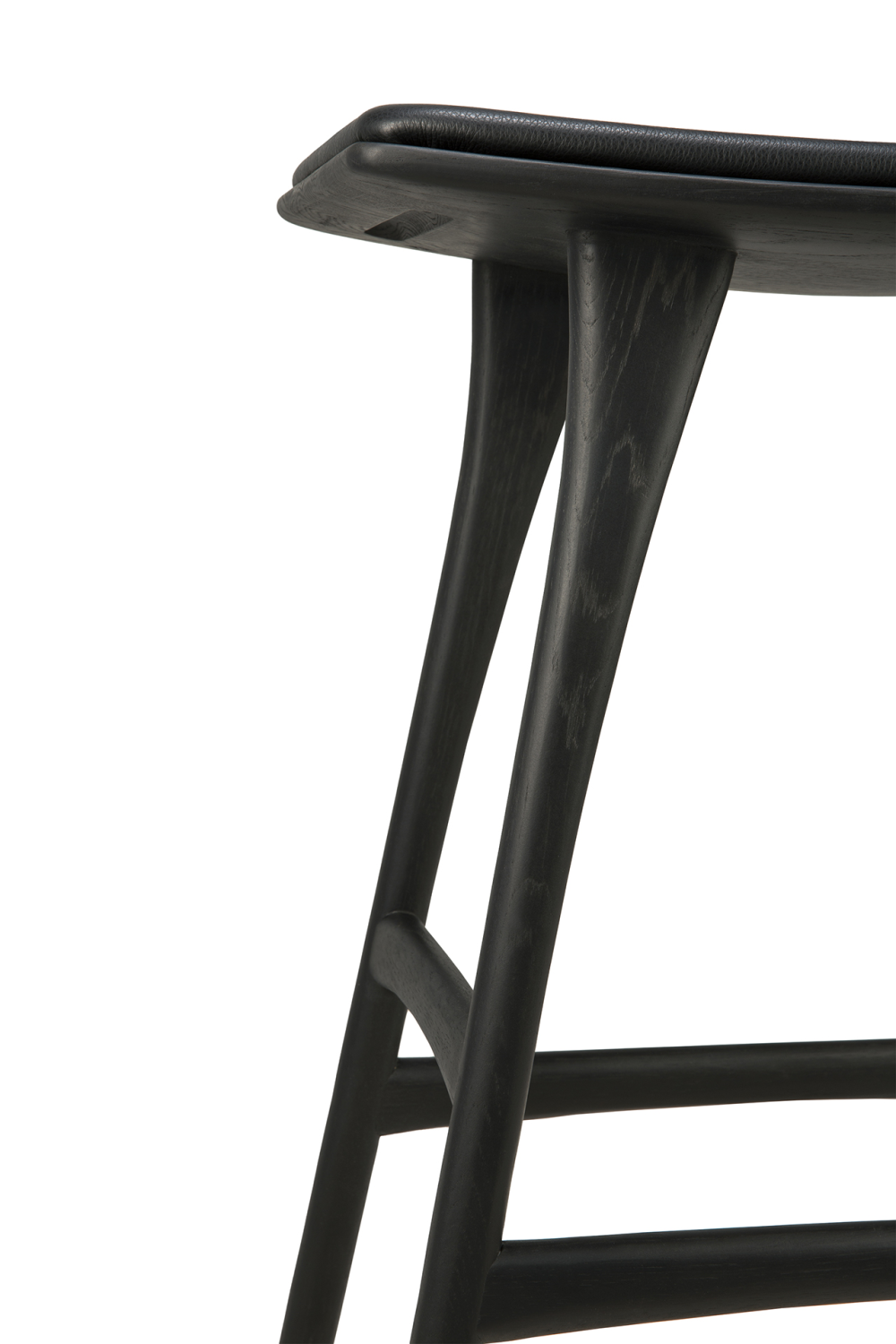 Classic Black Oak Counter Stool | Ethnicraft Osso | Oroa.com