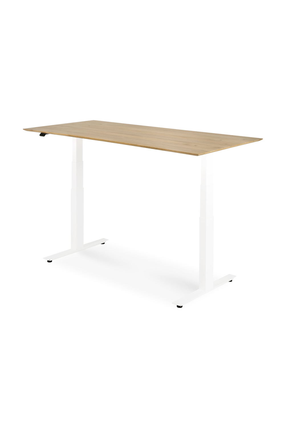 White Metal Adjustable Desk Base | Ethnicraft Bok | Oroa.com