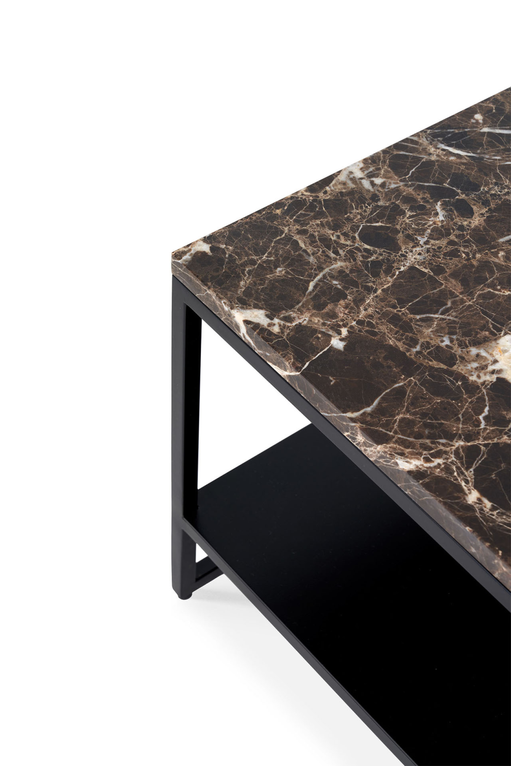 Rectangular Dark Marble Coffee Table | Ethnicraft Stone | OROA.COM