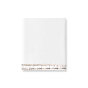 400TC Percale Embroidered Flat Sheet | Amalia Home Memória | Oroa.com