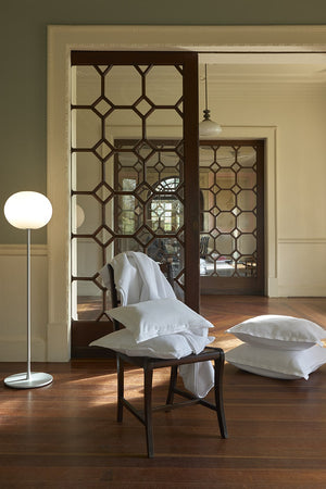 White Combed Cotton Euro Sham | Amalia Home Sintra   | Oroa.com